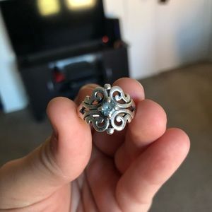 Spanish Lace Aqua Spinal James Avery ring